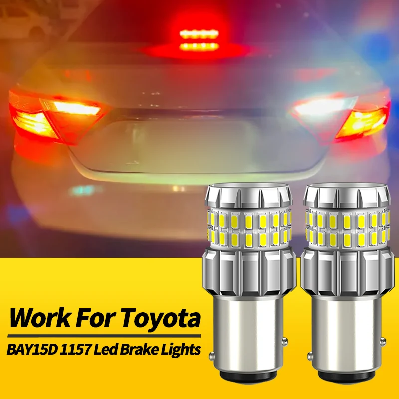 2 шт. P21/5W 1157 BAY15D красные, белые светодиодные стоп-сигналы Canbus для Toyota Auris Aygo Hiace Hilux, бесплатные автомобильные аксессуары
2 шт. P21/5W 1157 BAY15D красные, белые светодиодные стоп-сигналы Canbus для Toyota Auris Aygo Hiace Hilux, бесплатные автомобильные аксессуары 