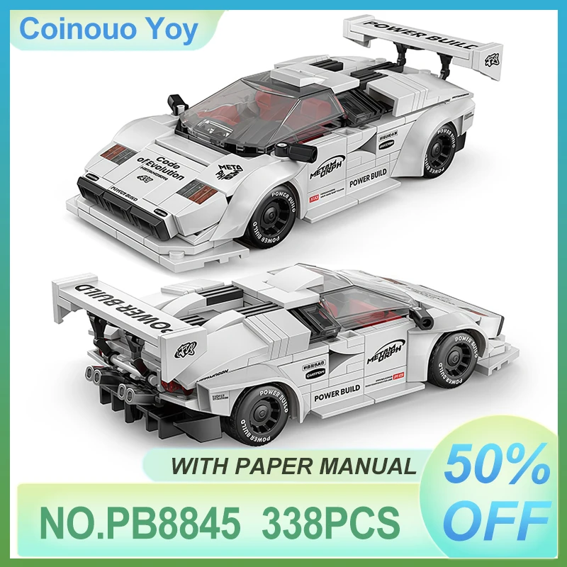1:32 Scale Classic Racing Cars PB8845 8-Stud Building Blocks Model Kit Small Particle Assembled Supercar Series DIY Toy Kid Gift
1:32 Scale Classic Racing Cars PB8845 8-Stud Building Blocks Model Kit Small Particle Assembled Supercar Series DIY Toy Kid Gift