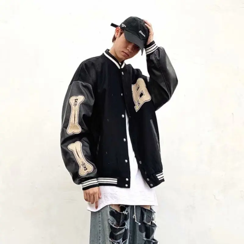 Men's Spring Autumn Hip Hop High Street Jacket Coat New Loose Street Baseball Suit Jackets
Men's Spring Autumn Hip Hop High Street Jacket Coat New Loose Street Baseball Suit Jackets