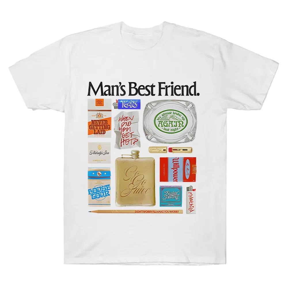Men's Man's Best Friend pattern Harajuku print short-sleeved T-shirt 100% cotton top casual and trendy clothing
Men's Man's Best Friend pattern Harajuku print short-sleeved T-shirt 100% cotton top casual and trendy clothing
