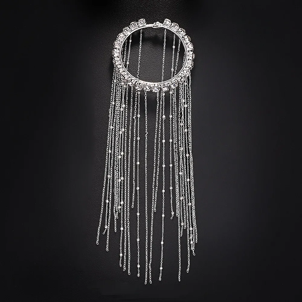 New Design Silver Color Long Tassel Bracelet Alloy Hand Harness Chain Bracelet Jewelry Accessories Exaggeration Fringed Bracelet
New Design Silver Color Long Tassel Bracelet Alloy Hand Harness Chain Bracelet Jewelry Accessories Exaggeration Fringed Bracelet