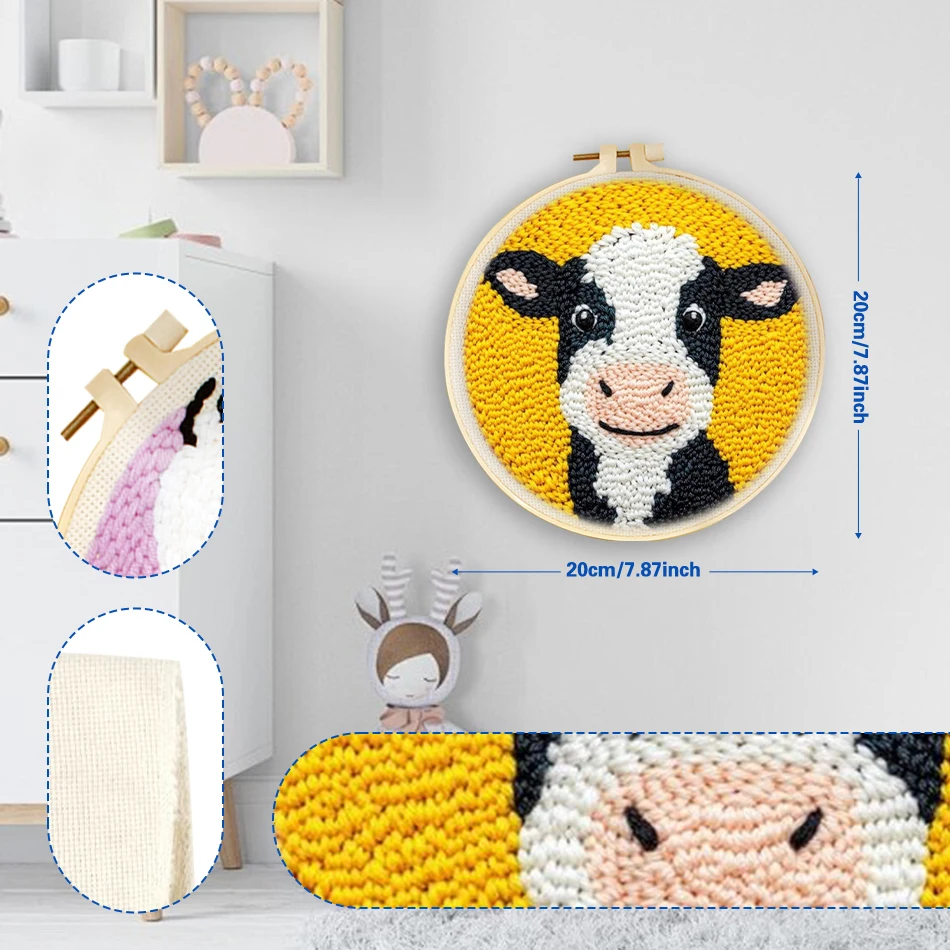 GATYZTORY punch needle embroidery kits cattle Animals Cross stitch kits Embroidery frame Sewing accessories Diy Home Decoration
GATYZTORY punch needle embroidery kits cattle Animals Cross stitch kits Embroidery frame Sewing accessories Diy Home Decoration