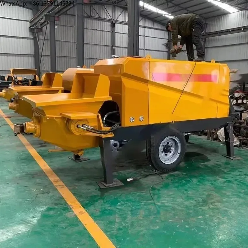 Customized High Selling Mini Diesel Concrete Pump Diesel Concrete Trailer Pump With Remote Concrete Pump Construction Machine
Customized High Selling Mini Diesel Concrete Pump Diesel Concrete Trailer Pump With Remote Concrete Pump Construction Machine