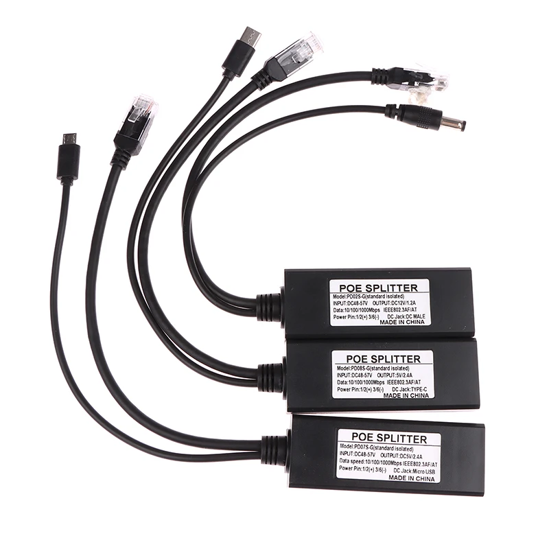 Сетевой кабель MicroUSB/DC 48 В до 5 В/Type-C Gigabit POE, разветвитель стандарта от 48 В до 5 В, для Android POE
Сетевой кабель MicroUSB/DC 48 В до 5 В/Type-C Gigabit POE, разветвитель стандарта от 48 В до 5 В, для Android POE