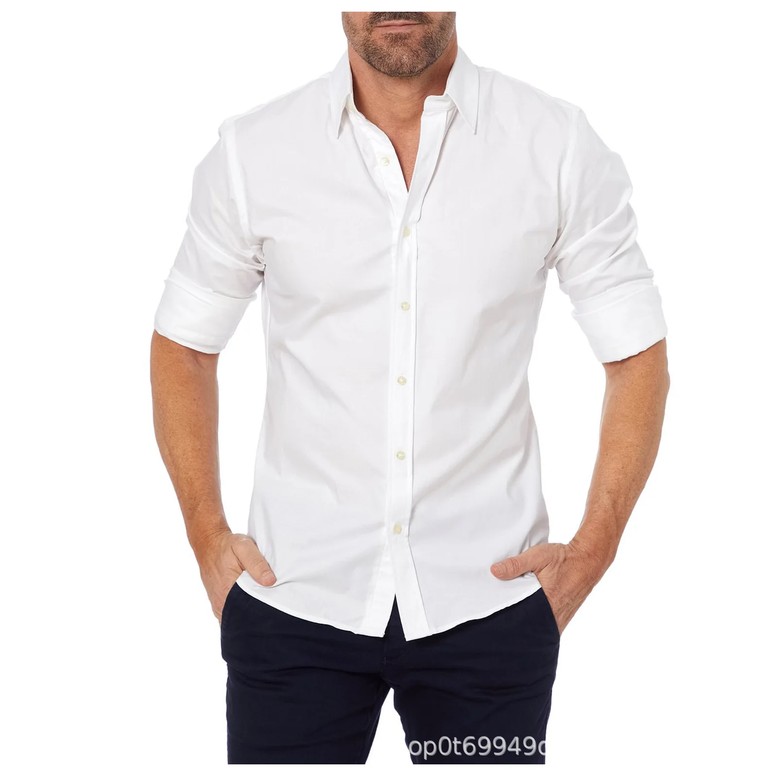 2023 New Arrival Fashion Men's Lapel Button Solid Top Men's Shirt Bottom Top
2023 New Arrival Fashion Men's Lapel Button Solid Top Men's Shirt Bottom Top