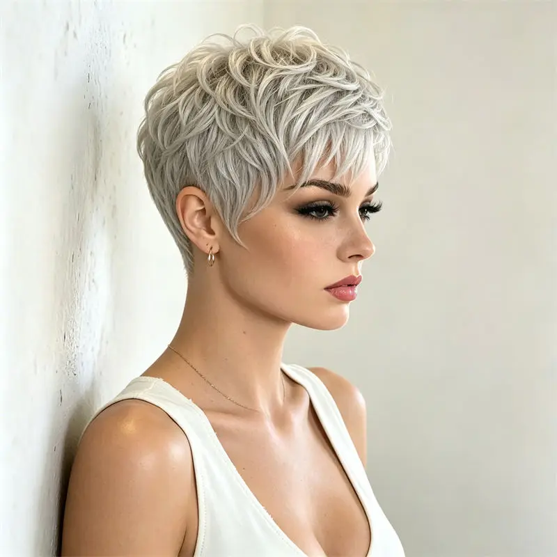Pixie Cut Wig for Women Short Wig Full Machine Made With Bangs Human Hair Wig Solid Color Soft Smooth Breathable Daily Use
Pixie Cut Wig for Women Short Wig Full Machine Made With Bangs Human Hair Wig Solid Color Soft Smooth Breathable Daily Use
