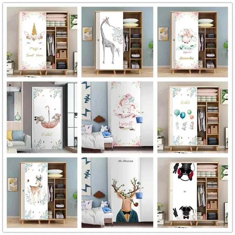 Cartoon Animal Door Sticker Magic Sweet Style PVC Waterproof Mural for Bedroom Girls Room Self-adhesive Theme Poster3D
Cartoon Animal Door Sticker Magic Sweet Style PVC Waterproof Mural for Bedroom Girls Room Self-adhesive Theme Poster3D