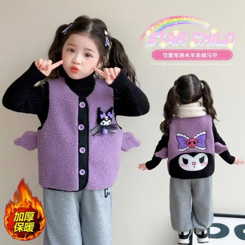 Little Girl With Thick Velvet Vest Sleeveless Kawaii Y2k Anime Children's Clothing Baby Kulomi Autumn Winter New Item Trendy
Little Girl With Thick Velvet Vest Sleeveless Kawaii Y2k Anime Children's Clothing Baby Kulomi Autumn Winter New Item Trendy