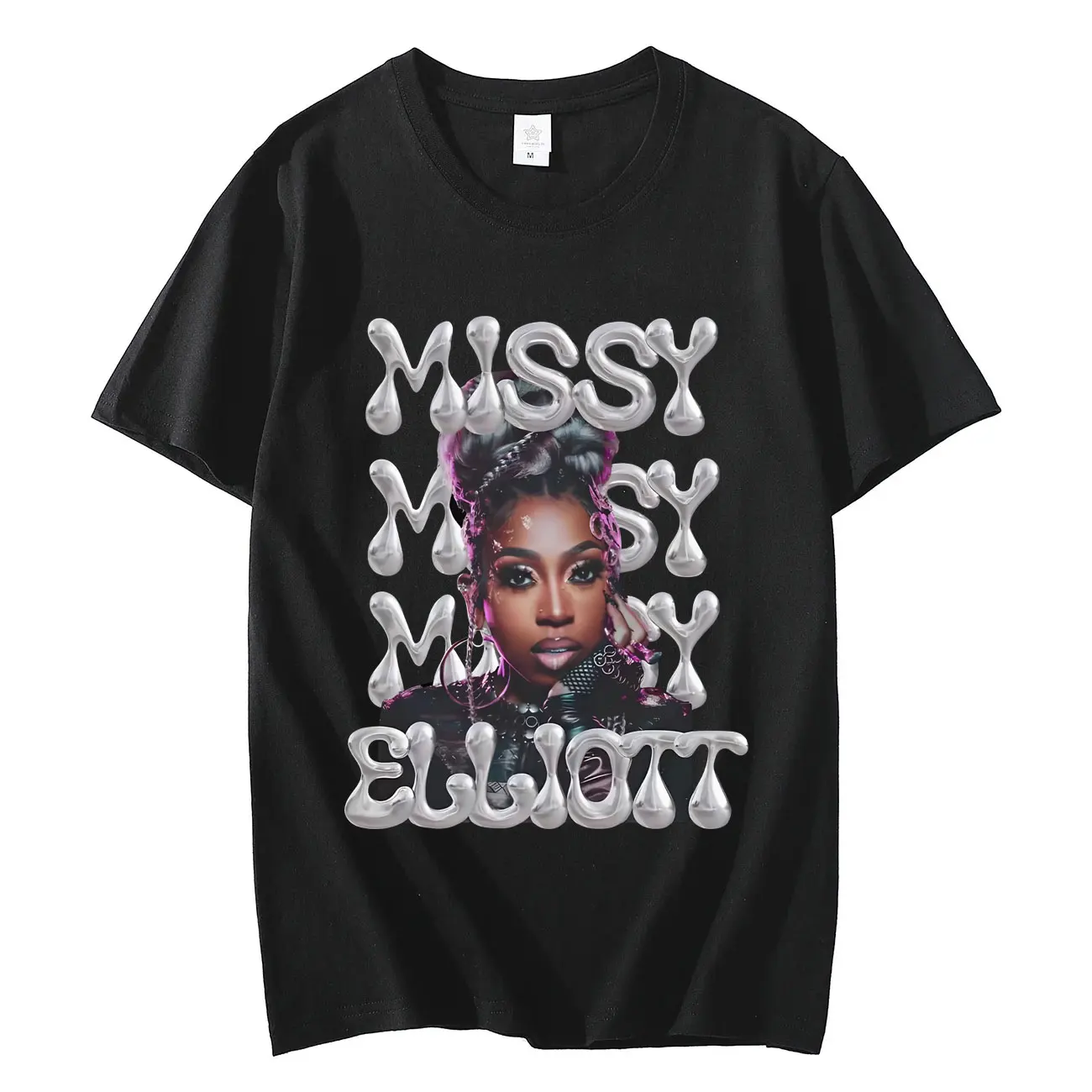 Rapper Missy Elliott Graphic T Shirts Men Women Fashion Hip Hop Short Sleeve T-shirt Summer Casual Vintage Oversized T-shirts
Rapper Missy Elliott Graphic T Shirts Men Women Fashion Hip Hop Short Sleeve T-shirt Summer Casual Vintage Oversized T-shirts