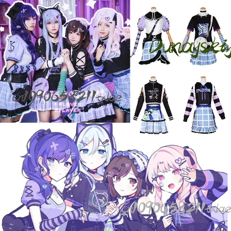 PJSK Ena Kanade Mafuyu Mizuki anime cosplay costumes wigs accessions full set Halloween women cosplay jirai kei Lolita dress
PJSK Ena Kanade Mafuyu Mizuki anime cosplay costumes wigs accessions full set Halloween women cosplay jirai kei Lolita dress
