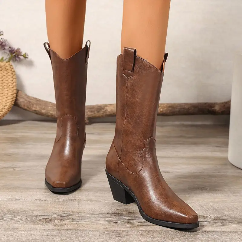 ORCHA LISA Fashion shoes Leisure Women's Western Cowboy Boots Square Toe 6cm Chunky Heel Slip On Large Size 43-45 Vintage Daily
ORCHA LISA Fashion shoes Leisure Women's Western Cowboy Boots Square Toe 6cm Chunky Heel Slip On Large Size 43-45 Vintage Daily