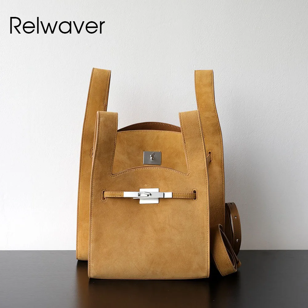 Relwaver women shoulder bag sheep suede crossbody bag fashion bucket 2025 winter chic women handbags
Relwaver women shoulder bag sheep suede crossbody bag fashion bucket 2025 winter chic women handbags