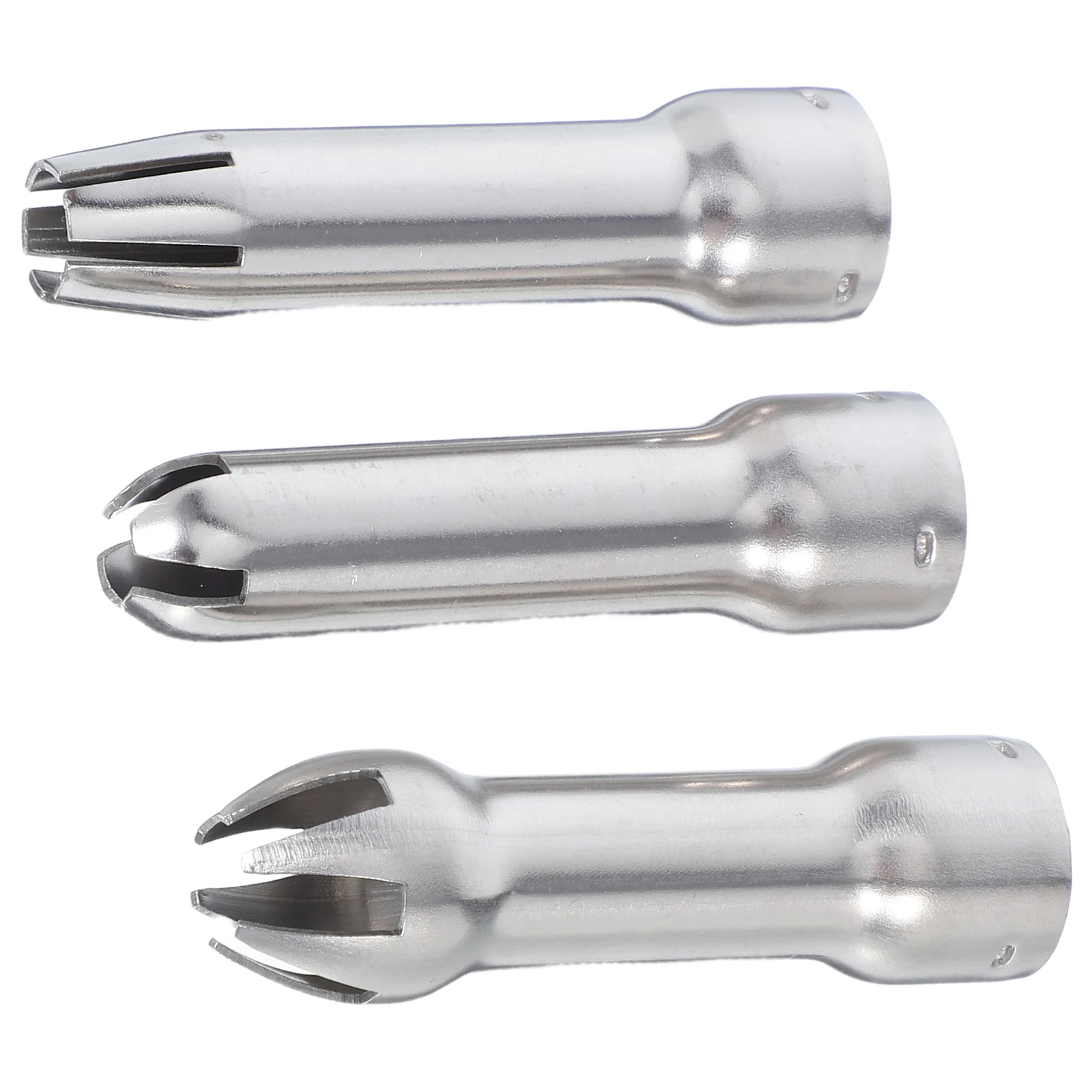 3pcs Stainless Steel Piping Nozzles Cake Decorating Tips Flower Icing Nozzle Cream Dispenser Tools For Art
3pcs Stainless Steel Piping Nozzles Cake Decorating Tips Flower Icing Nozzle Cream Dispenser Tools For Art