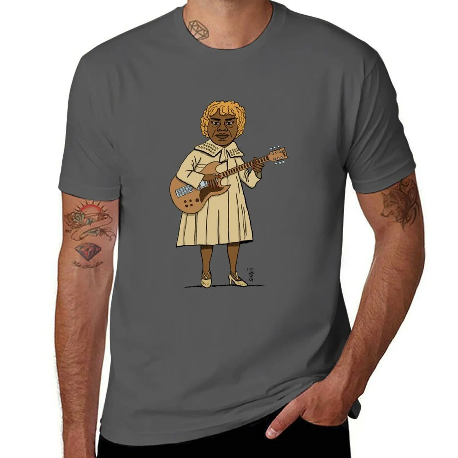 Drawing by Sister Rosetta Tharpe T-Shirt Casual Lightweight Short Sleeve Top
Drawing by Sister Rosetta Tharpe T-Shirt Casual Lightweight Short Sleeve Top
