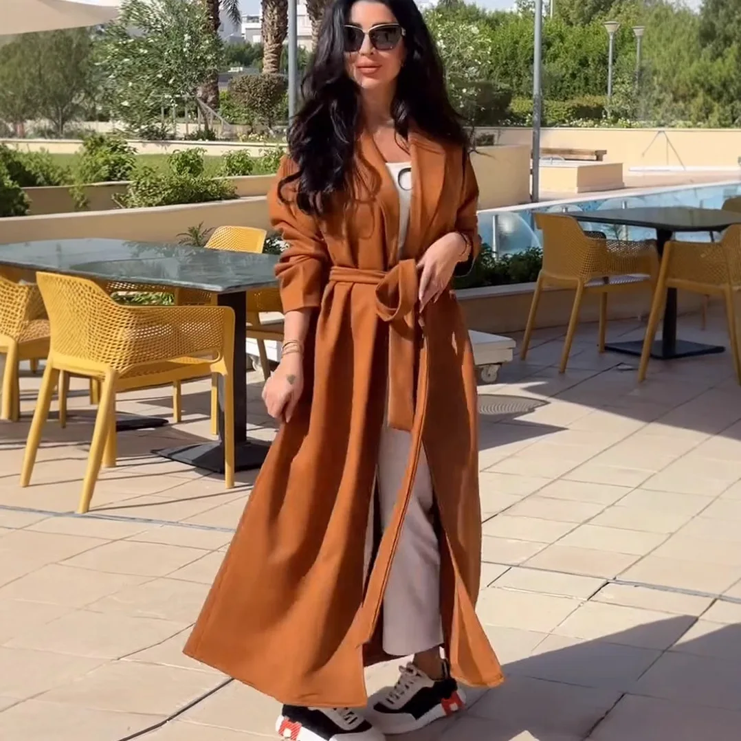 2024 Knee-Length Open Cardigan Loose Simple Mid-Length Sle Women's Windbreaker Thin Polyester Fabric
2024 Knee-Length Open Cardigan Loose Simple Mid-Length Sle Women's Windbreaker Thin Polyester Fabric