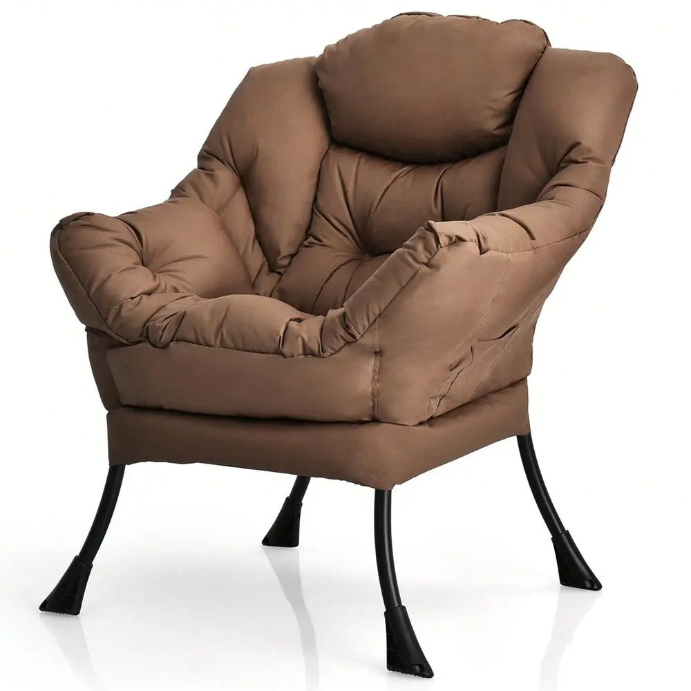 Modern Polyester Fabric Lazy Chair Single Sofa Chair W Side Pocket Navy Beige Grey Brown
Modern Polyester Fabric Lazy Chair Single Sofa Chair W Side Pocket Navy Beige Grey Brown