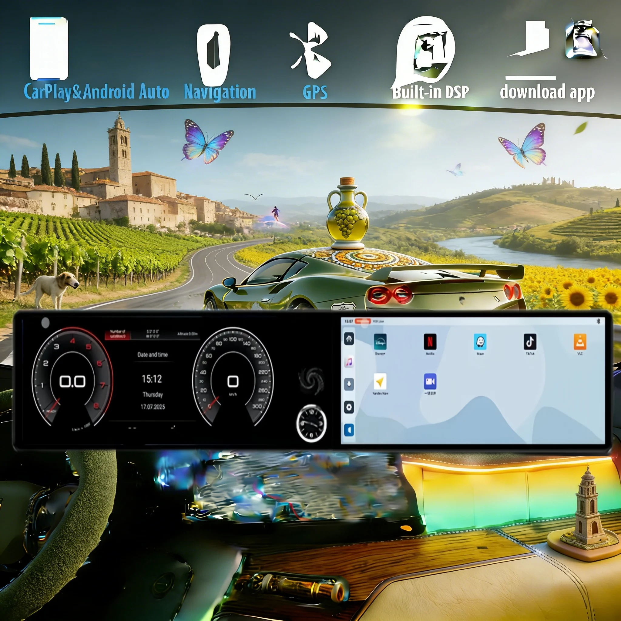 Двойной 12,3-дюймовый CarPlay Auto Android 14 для BMW X5 E70 X6 E71 X6M X5M 2007 2008-2013, автомобильный радиоприемник, мультимедийный стереоплеер, головное устройство GPS
Двойной 12,3-дюймовый CarPlay Auto Android 14 для BMW X5 E70 X6 E71 X6M X5M 2007 2008-2013, автомобильный радиоприемник, мультимедийный стереоплеер, головное устройство GPS