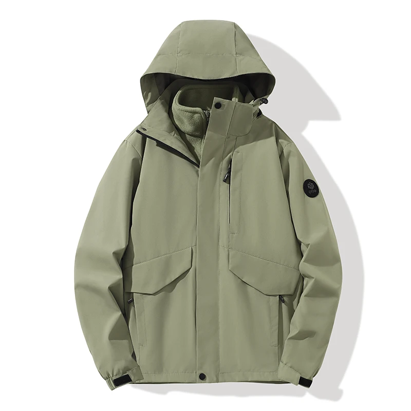 Unisex Thermal Windproof Waterproof Jacket Set, Cold Weather 2-Piece Coat with Detachable Inner for Camping & Travel
Unisex Thermal Windproof Waterproof Jacket Set, Cold Weather 2-Piece Coat with Detachable Inner for Camping & Travel