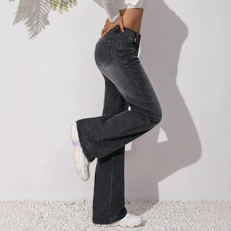 Женские джинсовые брюки с высокой талией, прямые брюки, джинсы, элегантные карманы на пуговицах, повседневные простые женские длинные брюки, повседневные однотонные узкие брюки
Женские джинсовые брюки с высокой талией, прямые брюки, джинсы, элегантные карманы на пуговицах, повседневные простые женские длинные брюки, повседневные однотонные узкие брюки