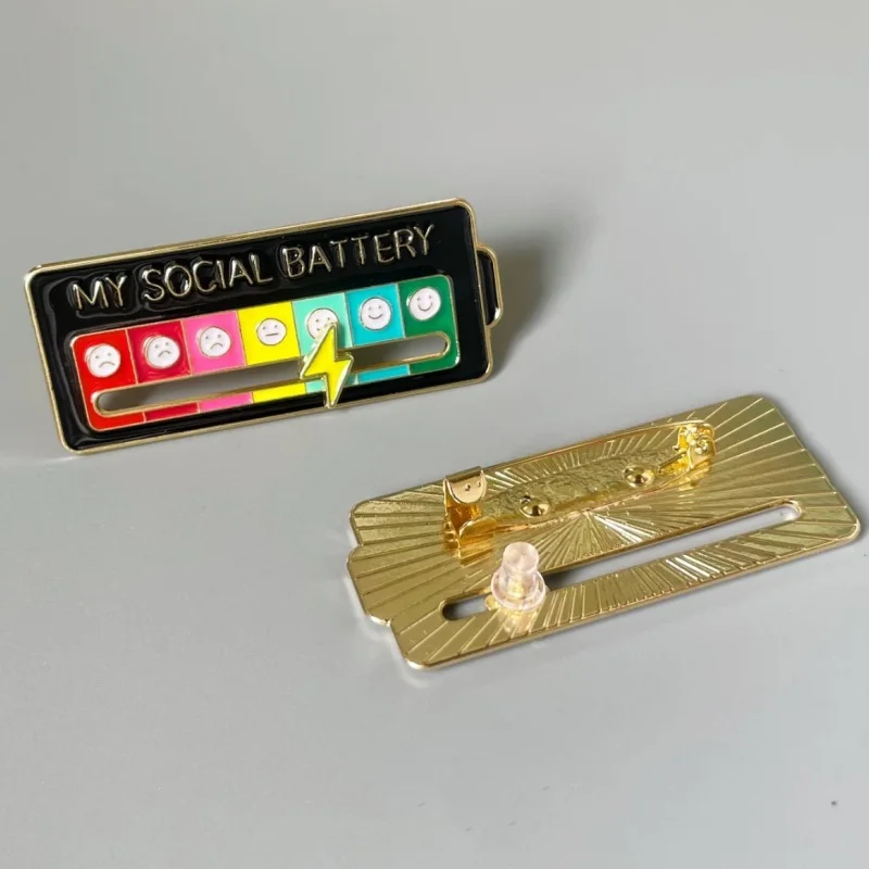 Social Battery Emotion Conversion Brooch Sliding Alloy Enamel Badge Diy Personality Expression Pin Used For Daily Creative Gifts
Social Battery Emotion Conversion Brooch Sliding Alloy Enamel Badge Diy Personality Expression Pin Used For Daily Creative Gifts