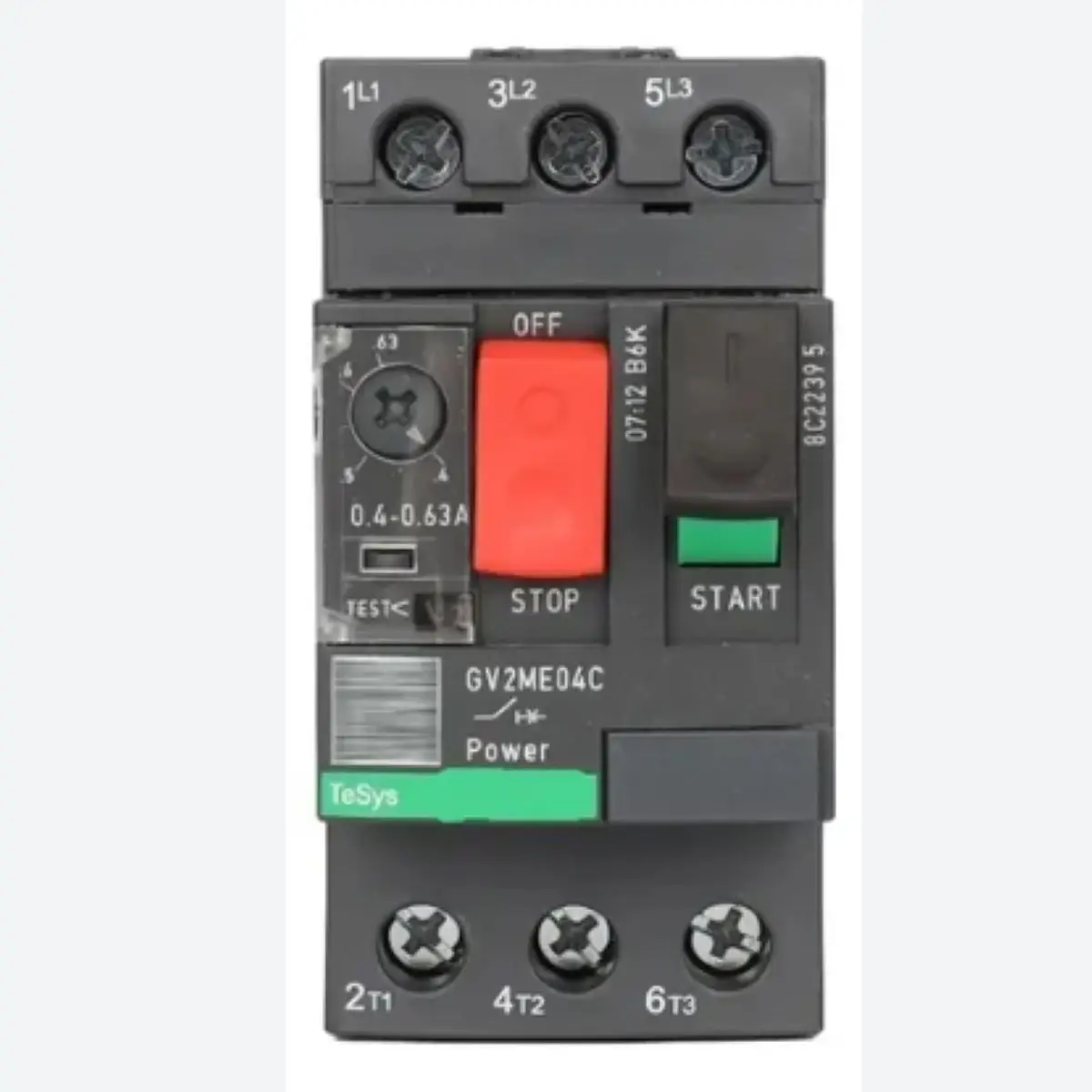 GV2ME04C GV2ME04 Motor circuit breaker, TeSys GV2, 3P, 0.4-0.63 A, thermal magnetic, screw clamp terminals
GV2ME04C GV2ME04 Motor circuit breaker, TeSys GV2, 3P, 0.4-0.63 A, thermal magnetic, screw clamp terminals
