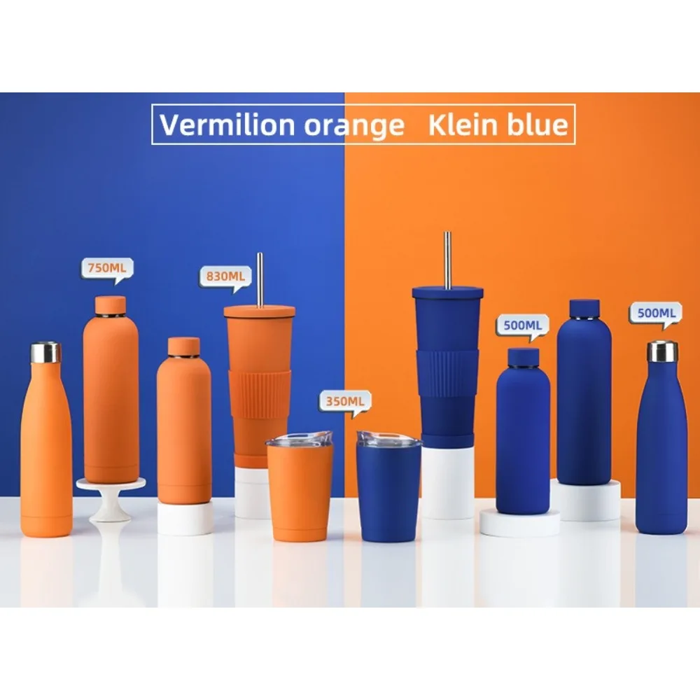 Klein Blue Series Stainless Steel Water Fashionable Orange Milk Tea Coffee Set Simple Outdoor Sports Water Cup
Klein Blue Series Stainless Steel Water Fashionable Orange Milk Tea Coffee Set Simple Outdoor Sports Water Cup