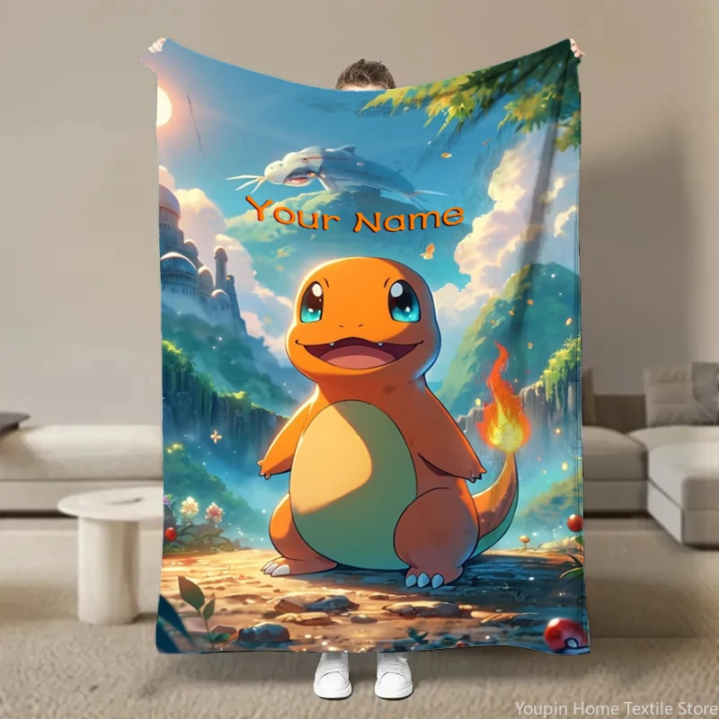 Custom Name Personalized Blanket Pokémon Charizard Throw Blanket Warm Soft Fluffy Kids and Adult Sofa Bed Travel Cartoon Blanket
Custom Name Personalized Blanket Pokémon Charizard Throw Blanket Warm Soft Fluffy Kids and Adult Sofa Bed Travel Cartoon Blanket