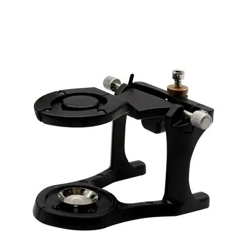 1 pcs Dental Articulator Adjustable Aluminum Alloy Denture Magnetic Articulator use for Mounting Pre-cast Dental Models
