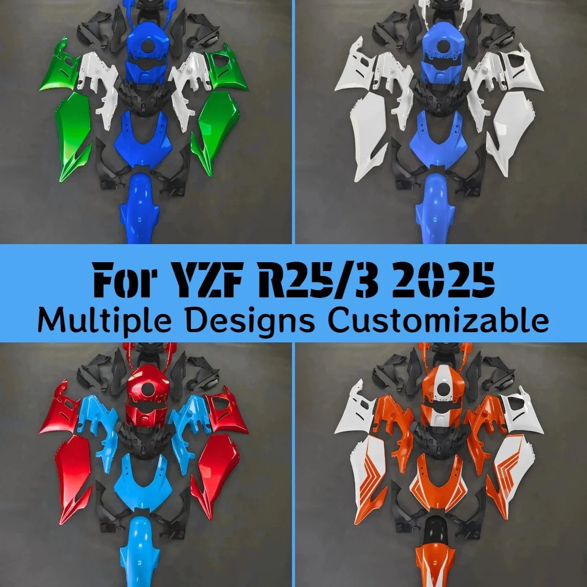 For YAMAHA YZFR25 R3 2025 Injection Fairing Kit YZFR3 R25 25 Complete Motorcycle Bodywork Set Fairings
For YAMAHA YZFR25 R3 2025 Injection Fairing Kit YZFR3 R25 25 Complete Motorcycle Bodywork Set Fairings