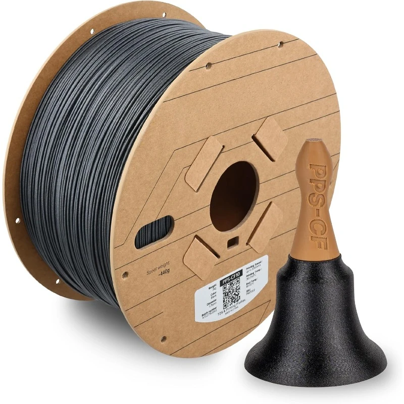 Нить Fiberon PPS-CF10, черная, 1,75 мм, 3 кг, нить для 3D-печати, экстремальная термостойкость - Reinf Fiberon Carbon Fiber
Нить Fiberon PPS-CF10, черная, 1,75 мм, 3 кг, нить для 3D-печати, экстремальная термостойкость - Reinf Fiberon Carbon Fiber