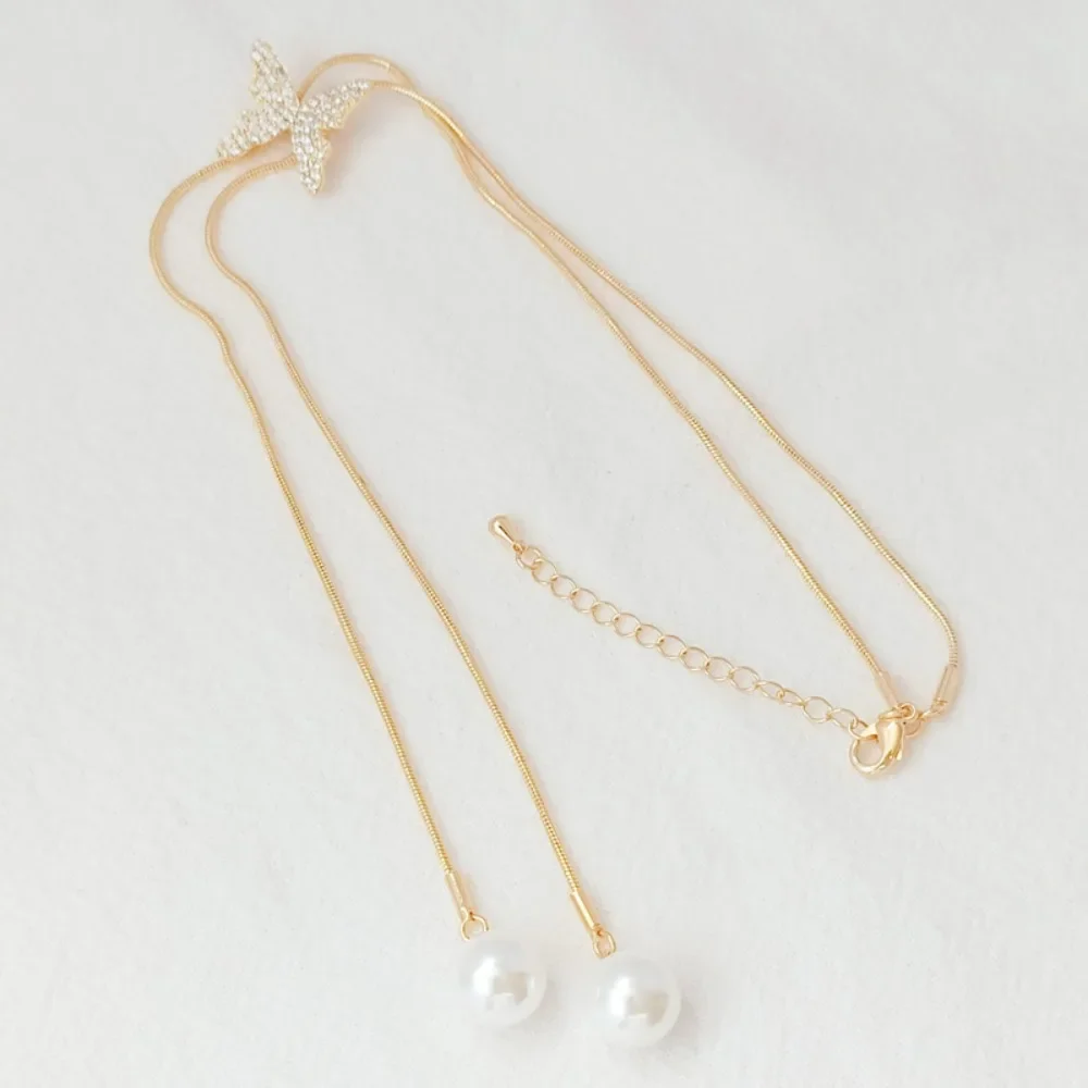 14K Gold-plated Snake Bone Chain, Butterfly Adjustable Empty Support, Extension Necklace, DIY, Sticky Pearl Chain
14K Gold-plated Snake Bone Chain, Butterfly Adjustable Empty Support, Extension Necklace, DIY, Sticky Pearl Chain