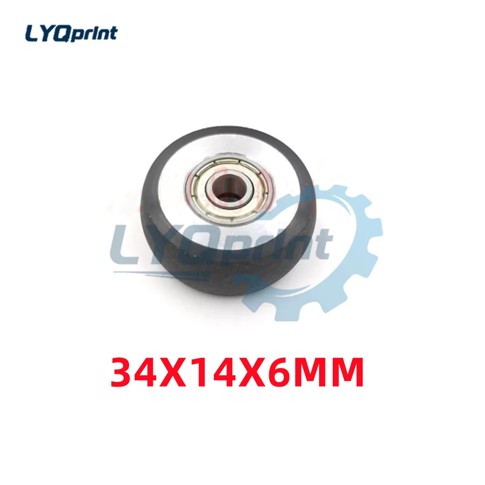 Резиновое колесо лучшего качества, размер 35x6x14 мм, колесо для прессования бумаги Komori для печатной машины Komori 
Резиновое колесо лучшего качества, размер 35x6x14 мм, колесо для прессования бумаги Komori для печатной машины Komori