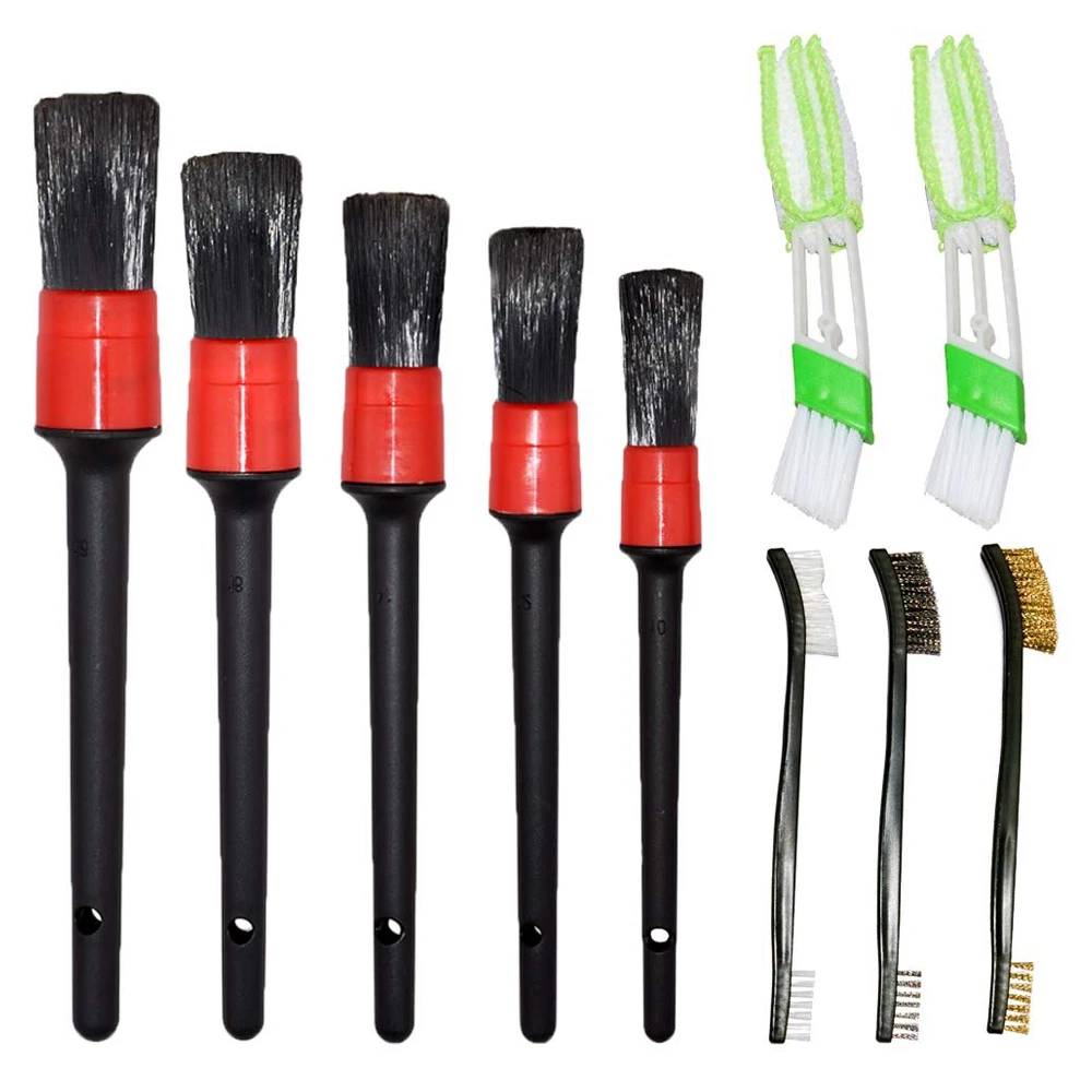 10 Pcs Auto Detailing Brush Set for Cleaning Wheels, Interior, Exterior, Include 5 Pcs Premium Detail Brush and 2 Pcs Aut
10 Pcs Auto Detailing Brush Set for Cleaning Wheels, Interior, Exterior, Include 5 Pcs Premium Detail Brush and 2 Pcs Aut