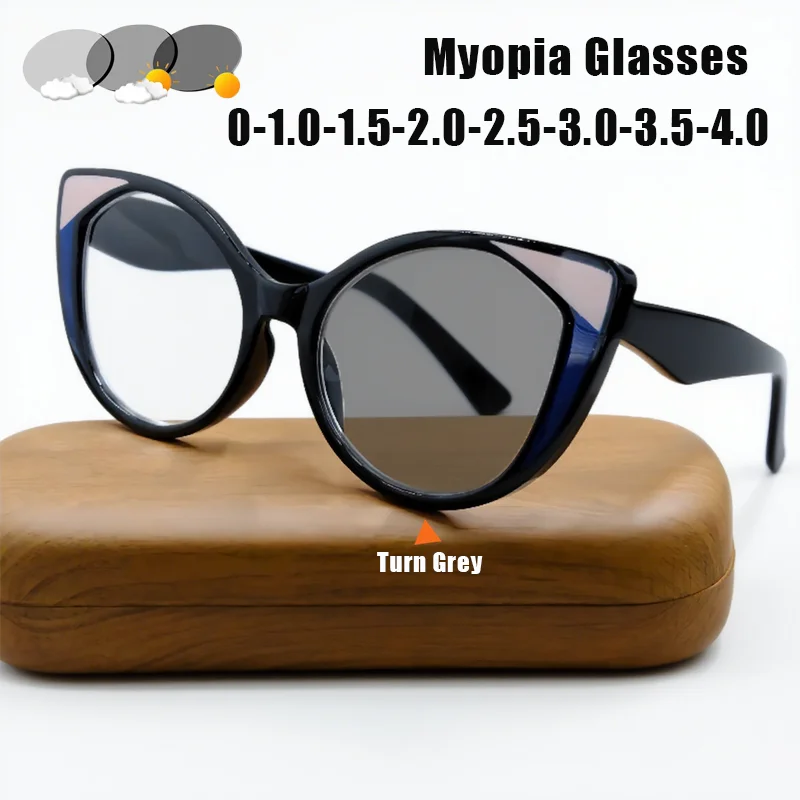 Photochromic Myopia Glasses Fashionable Anti-Blue Light Glasses with UV Protection and Prescription Lenses Available 0 To -4.0
Photochromic Myopia Glasses Fashionable Anti-Blue Light Glasses with UV Protection and Prescription Lenses Available 0 To -4.0