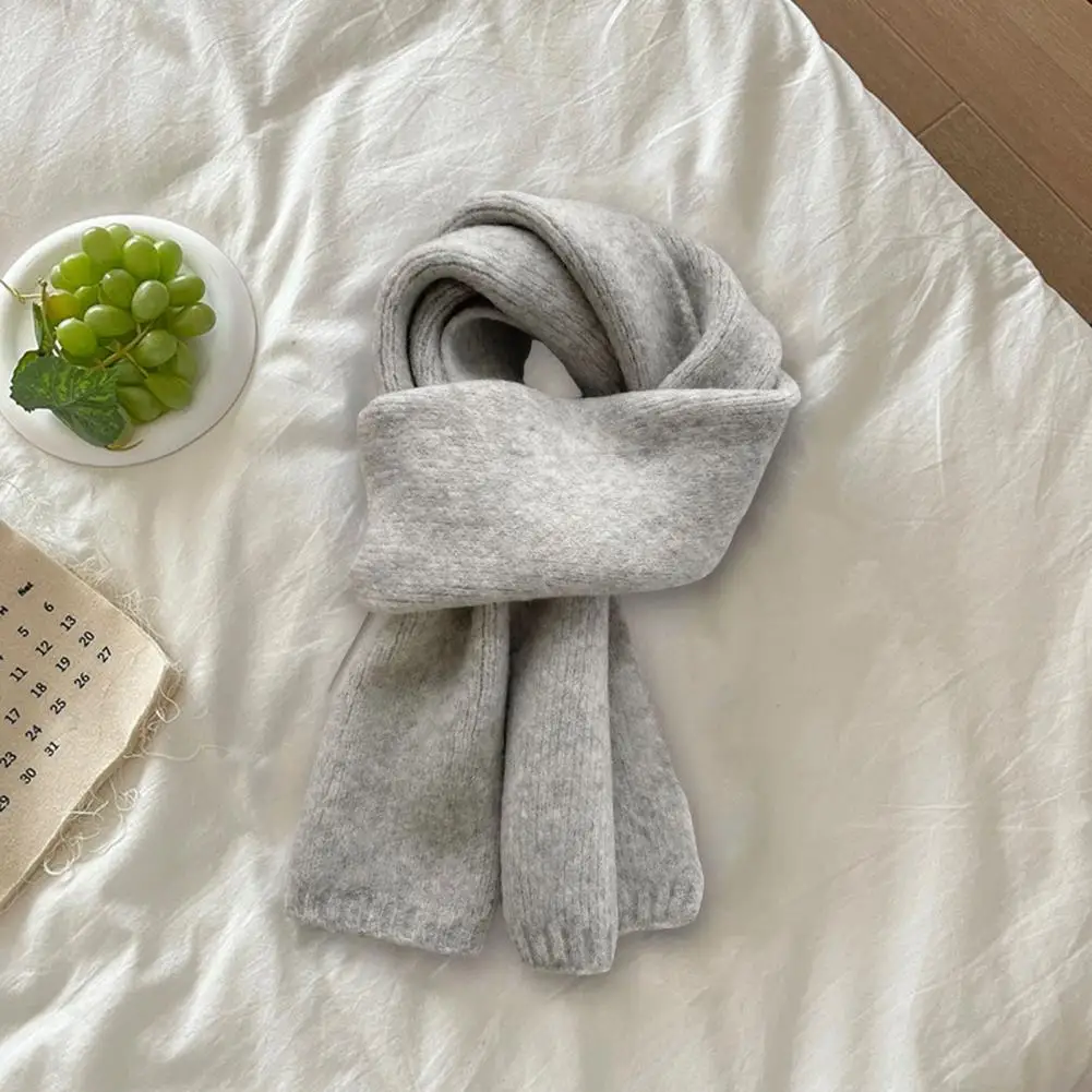 Knit Scarf Comfortable Scarf Cozy Solid Color Knitting Scarf for Women Thickened Warm Neck Wrap for Weather Outfit Accessory
Knit Scarf Comfortable Scarf Cozy Solid Color Knitting Scarf for Women Thickened Warm Neck Wrap for Weather Outfit Accessory