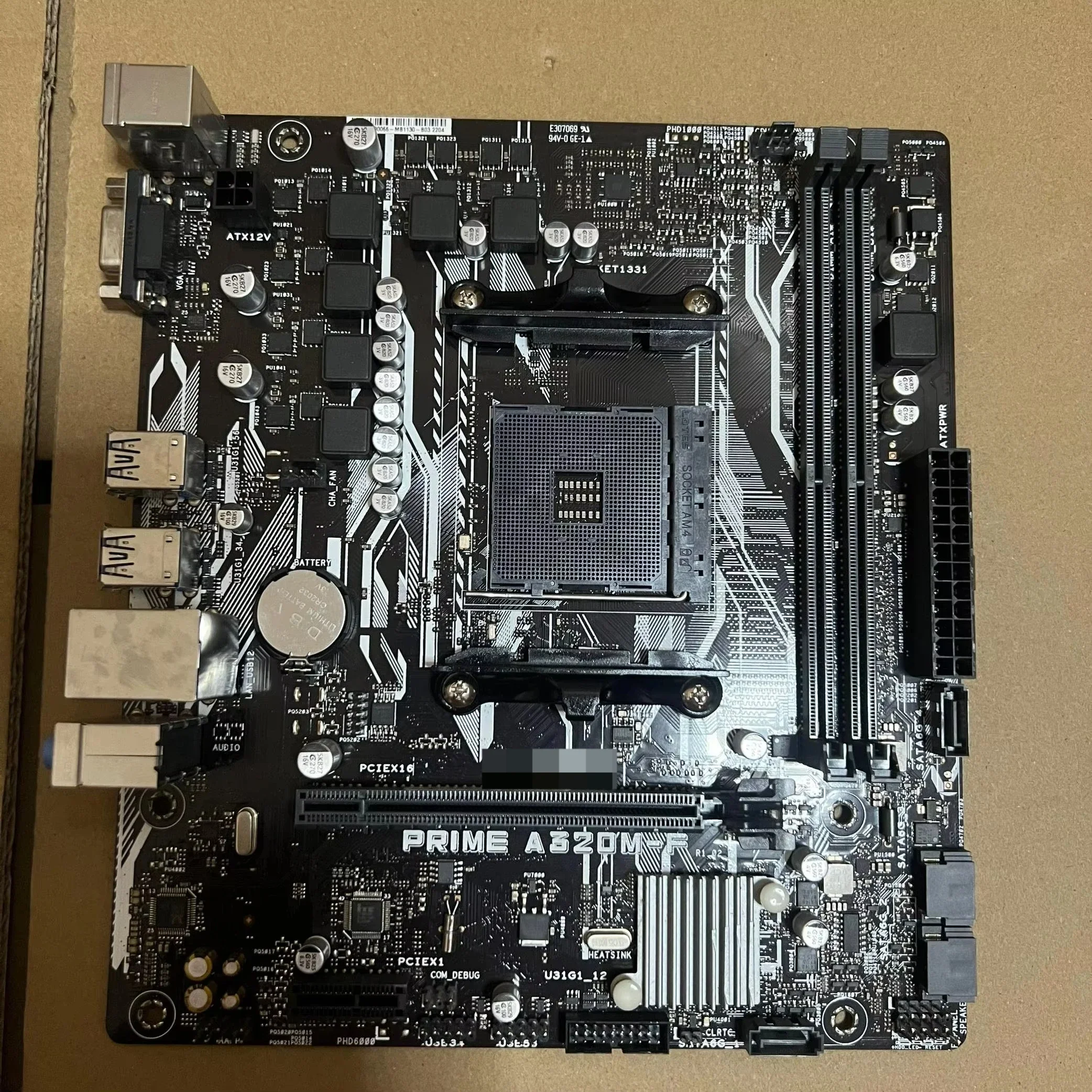 Used For ASUS PRIME A320M-F perfectly supports 12345 generation Ryzen processors without M.2 interface
Used For ASUS PRIME A320M-F perfectly supports 12345 generation Ryzen processors without M.2 interface