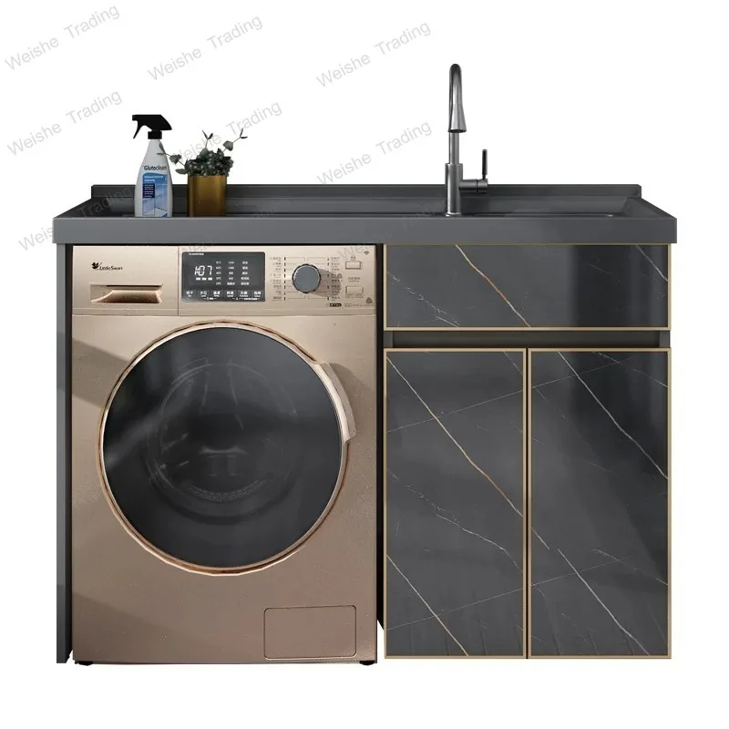 Pool space aintegrated washing machine cabinet with rubbing board basin cabinet combination laundry cabinet Customizable
Pool space aintegrated washing machine cabinet with rubbing board basin cabinet combination laundry cabinet Customizable