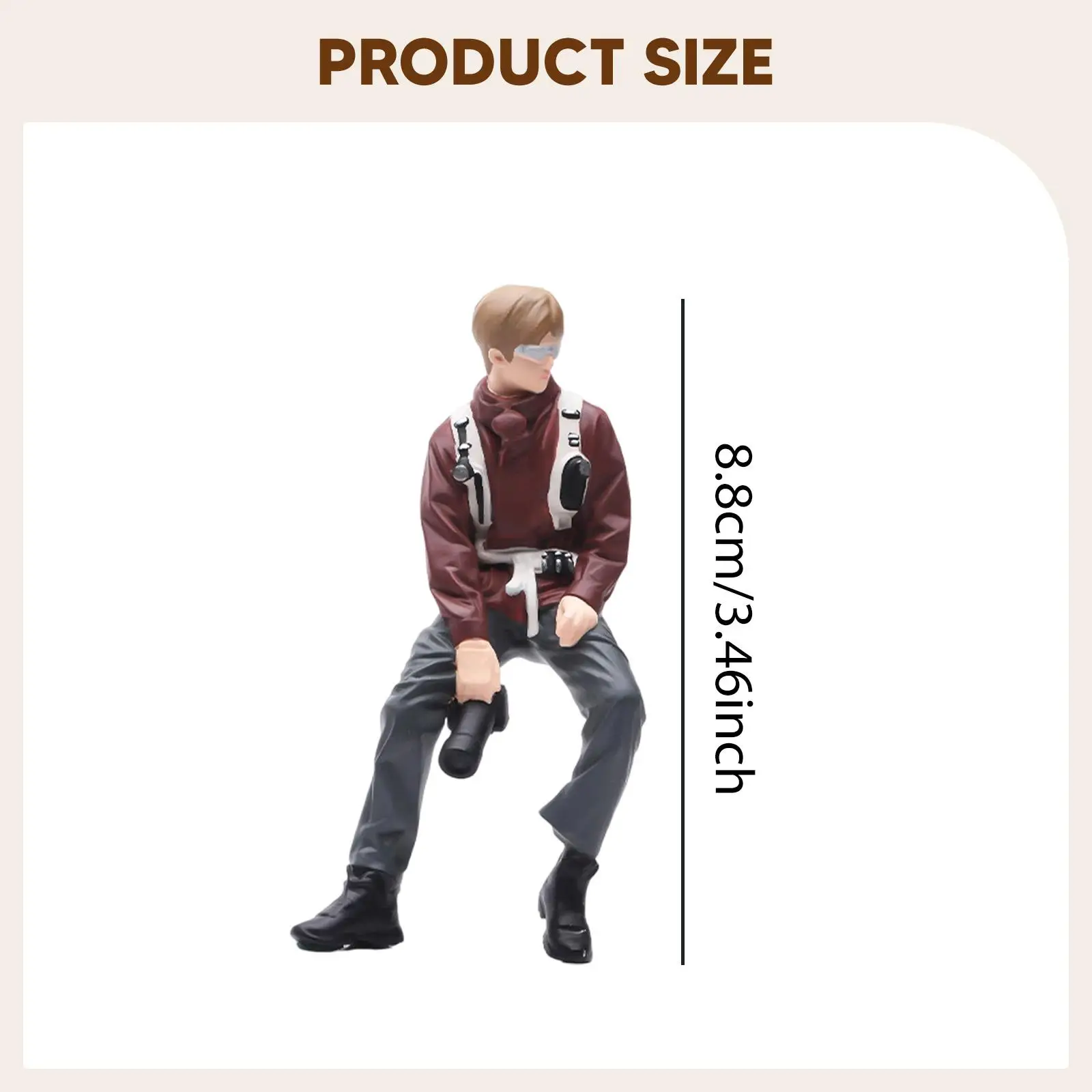 1/18 Scale Miniature Figure, Miniature Scene, Decorative Figure for Photographer, Small Collections, Mini Models, DIY Projects.
1/18 Scale Miniature Figure, Miniature Scene, Decorative Figure for Photographer, Small Collections, Mini Models, DIY Projects.