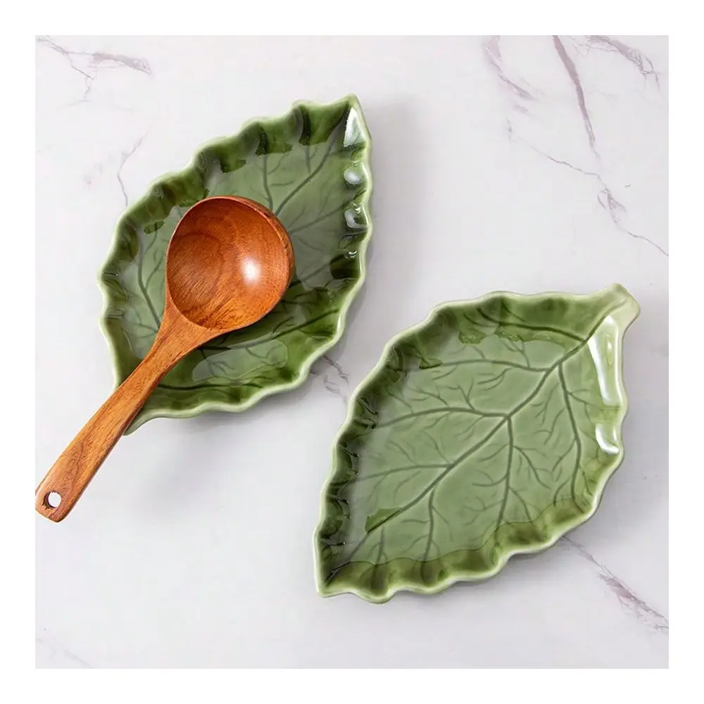 2pcs Ceramic Spoon Rest For Stove Top, Cute Green Leaf Shaped Spoon Rest Spoon Holder For Kitchen Countertop, Farmhouse Decor L
2pcs Ceramic Spoon Rest For Stove Top, Cute Green Leaf Shaped Spoon Rest Spoon Holder For Kitchen Countertop, Farmhouse Decor L