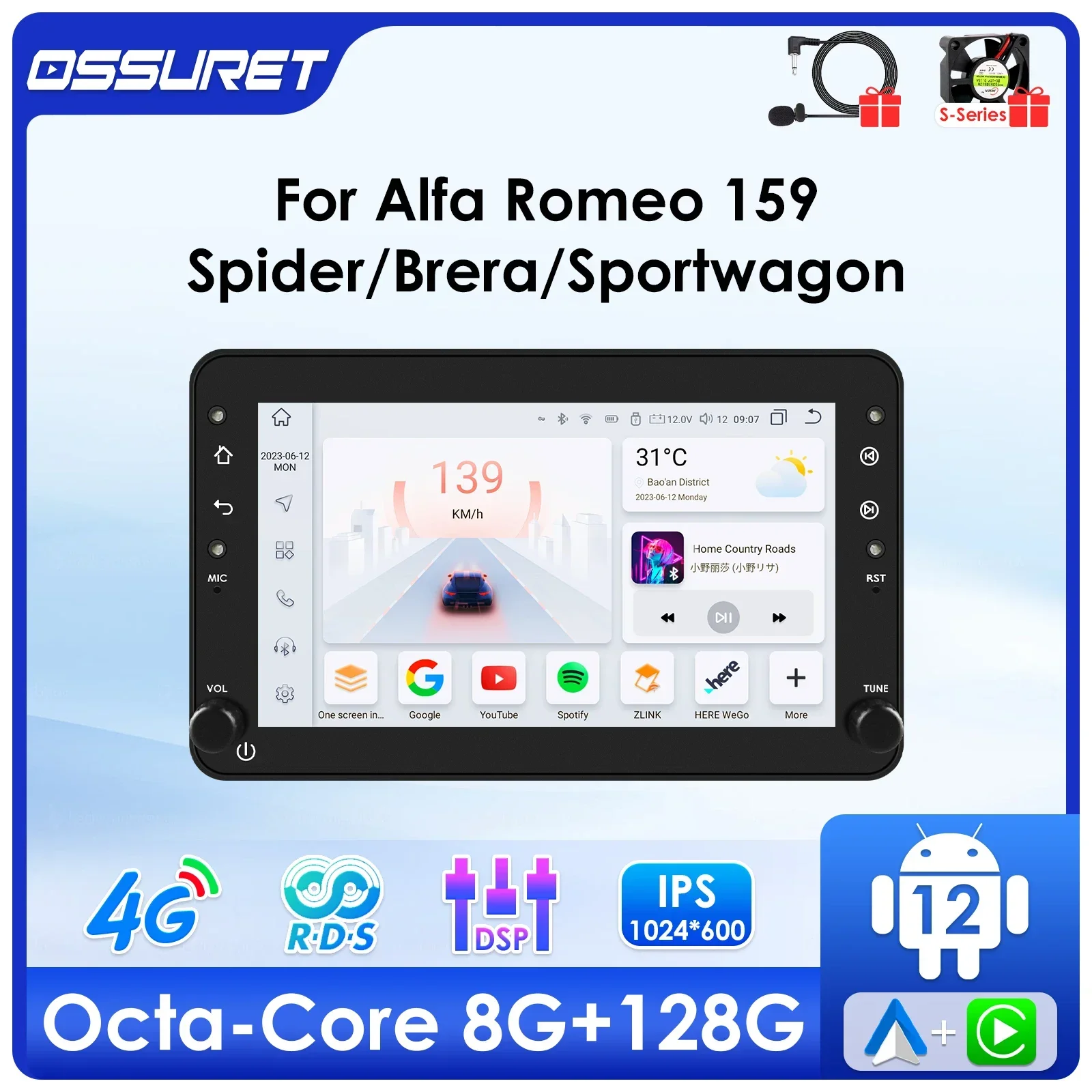 7862 Android DSP Carplay For Alfa Romeo 159 Brera Spider Sportwagon Autoradio mutlimedia Video player GPS navi Audio 2din Screen
7862 Android DSP Carplay For Alfa Romeo 159 Brera Spider Sportwagon Autoradio mutlimedia Video player GPS navi Audio 2din Screen