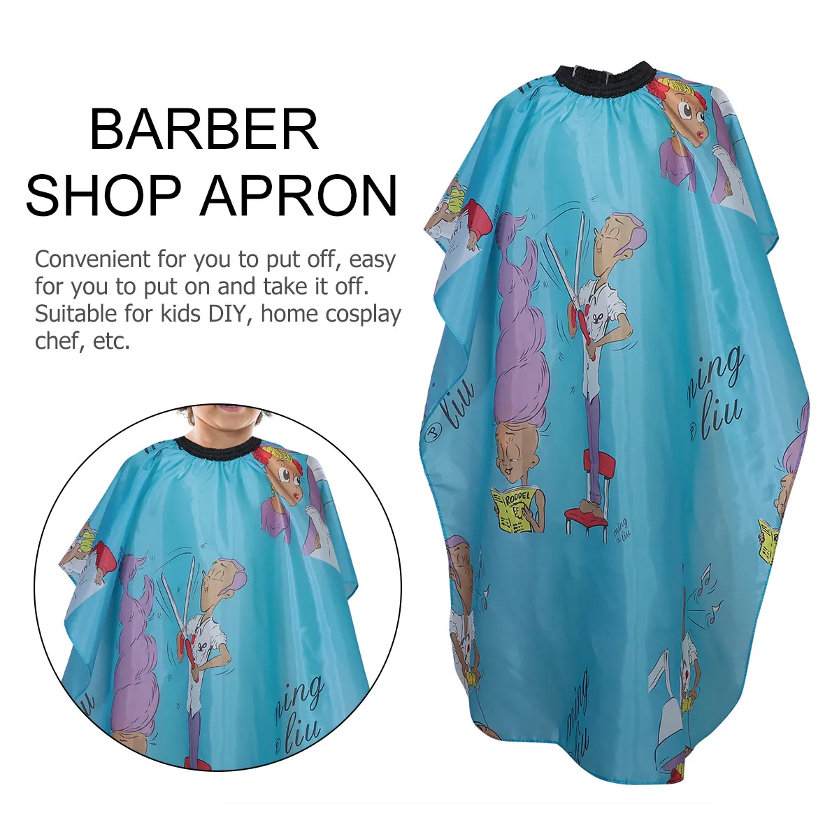 Hair Cutting Smock Kids Apron Toddler Cape Robe Children Fashion Barber Shop DIY Home Cosplay Chef Spring Material Long Lasting
Hair Cutting Smock Kids Apron Toddler Cape Robe Children Fashion Barber Shop DIY Home Cosplay Chef Spring Material Long Lasting
