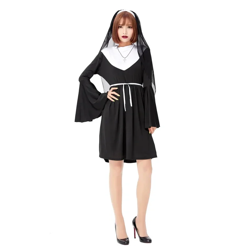 Nun Kit Headdress & Collar Ladies Religious Fancy Dress Costume Hen Night Outfit Women's Sexy Sister Nun Costume
Nun Kit Headdress & Collar Ladies Religious Fancy Dress Costume Hen Night Outfit Women's Sexy Sister Nun Costume