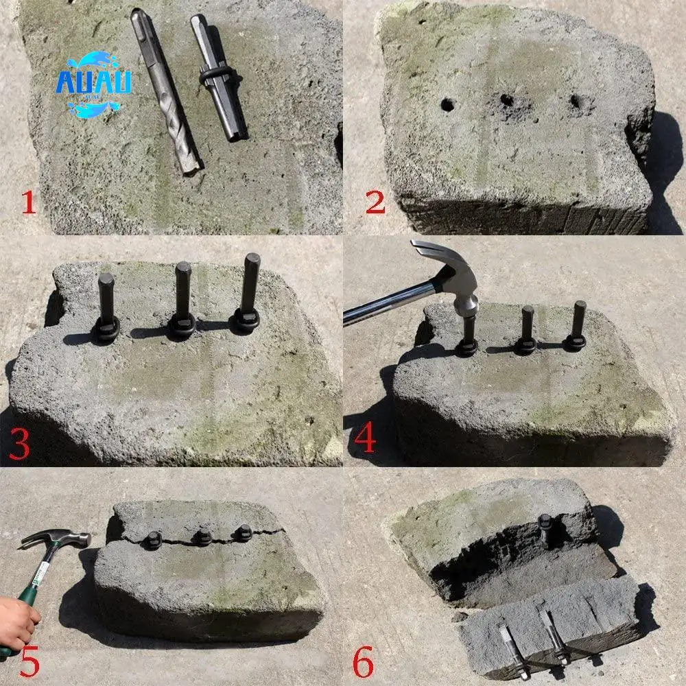 AUAU-5Pcs Stone Splitter Wedge, Iron Stone Splitter Clip, Quarrying Tool, Electric Hammer, Diamond Head
AUAU-5Pcs Stone Splitter Wedge, Iron Stone Splitter Clip, Quarrying Tool, Electric Hammer, Diamond Head