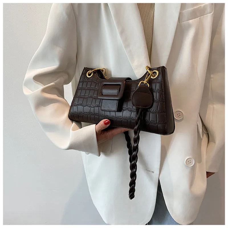 Fashion Exquisite Messenger Bag Retro Casual Women Tote Single Shoulder Bags New PU Leather Solid Color Chain Handbag for Women
Fashion Exquisite Messenger Bag Retro Casual Women Tote Single Shoulder Bags New PU Leather Solid Color Chain Handbag for Women