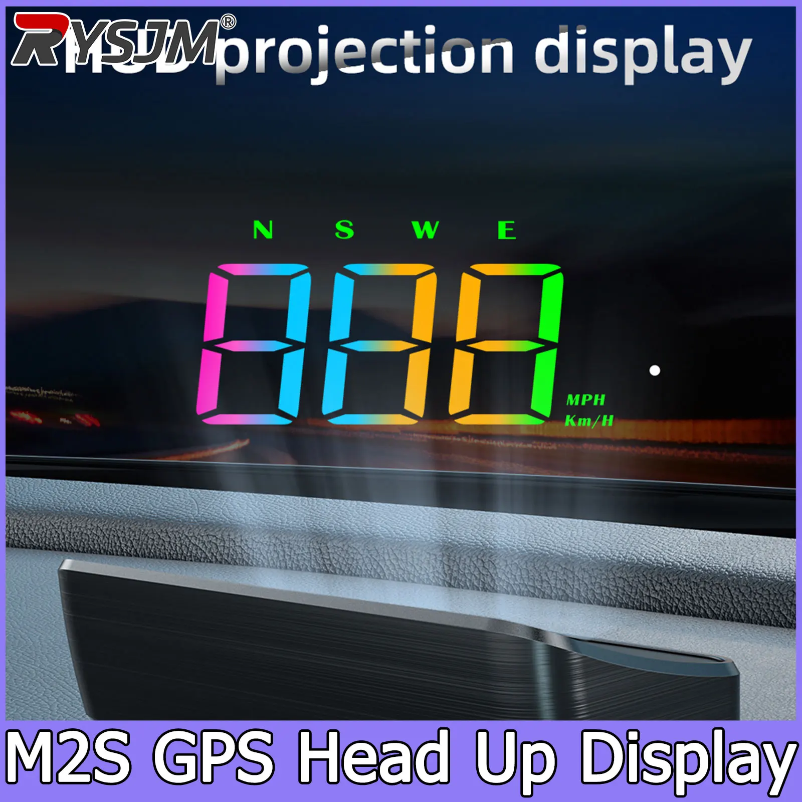 M2S HUD Car GPS Head Up Display Color LED Digital Speedometer KMH MPH for Windshield Projector All Cars Auto Electronics Parts
M2S HUD Car GPS Head Up Display Color LED Digital Speedometer KMH MPH for Windshield Projector All Cars Auto Electronics Parts