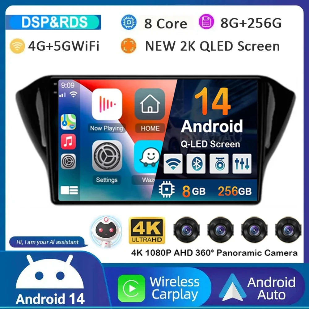 10" Android 14 Carplay Auto Car Radio For Geely GS Emgrand EC7 1 2016-2020 CarPlay Multimedia Video Player Navigation Stereo DSP
10" Android 14 Carplay Auto Car Radio For Geely GS Emgrand EC7 1 2016-2020 CarPlay Multimedia Video Player Navigation Stereo DSP