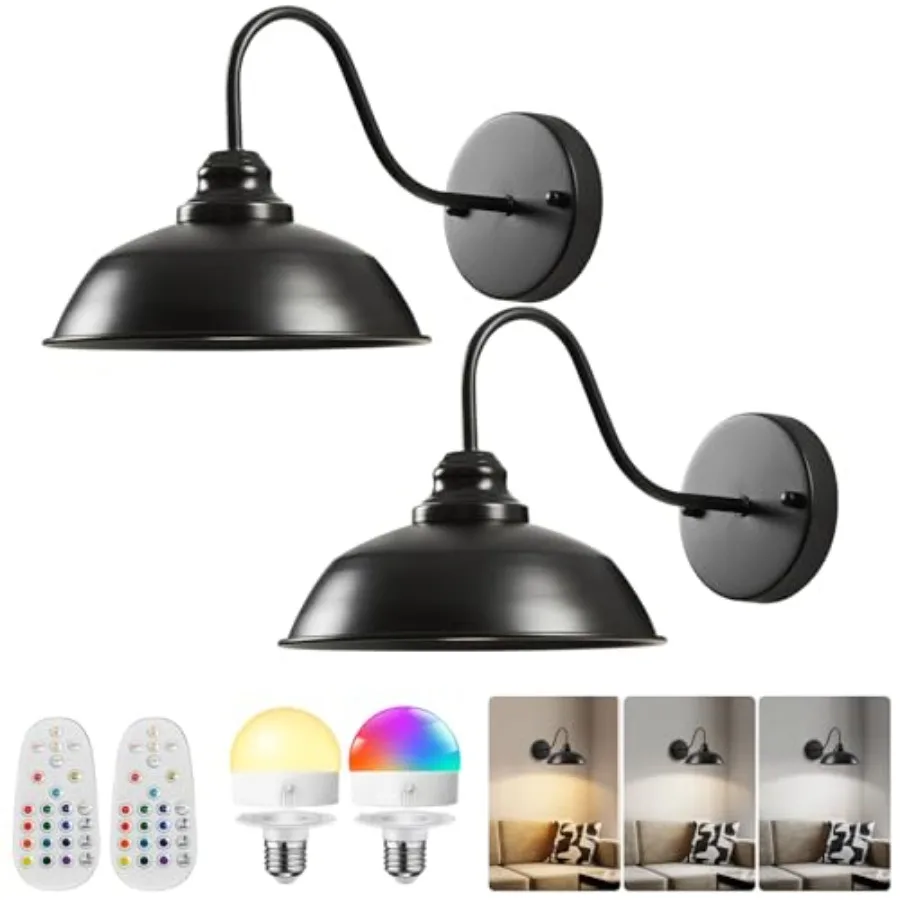 Battery Operated Wall Sconces Set of Two, Wireless Wall Lights with Remote and Dimmable Bulbs for Bedroom/ Living Room/ Farmhou
Battery Operated Wall Sconces Set of Two, Wireless Wall Lights with Remote and Dimmable Bulbs for Bedroom/ Living Room/ Farmhou