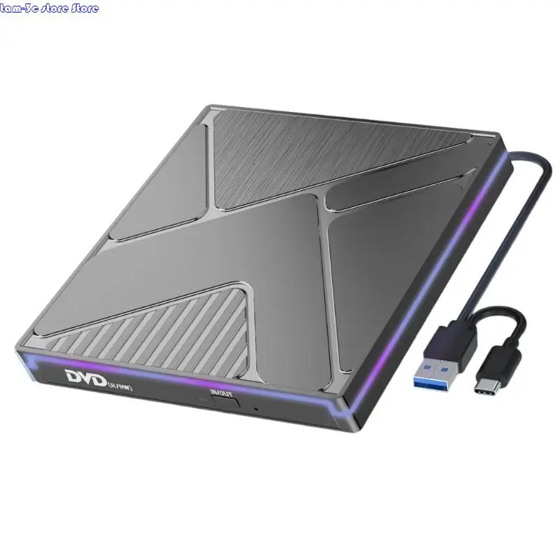 D0UA Внешний диск с цветным освещением USB3.0 и портом типа C быстро скорость 24 -кратная считывание широкая совместимость
D0UA Внешний диск с цветным освещением USB3.0 и портом типа C быстро скорость 24 -кратная считывание широкая совместимость