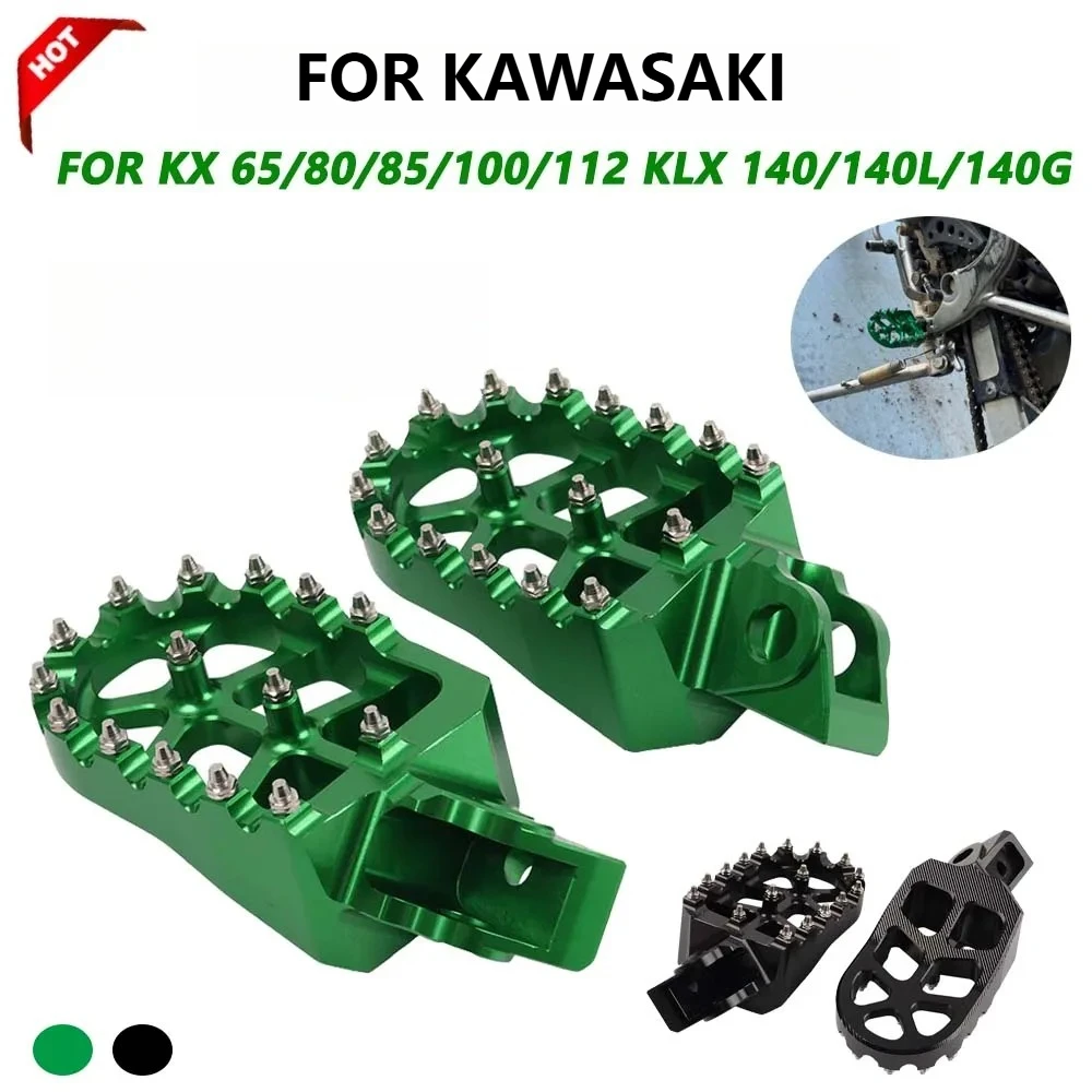 Motorcycle Footpegs For Kawasaki KX65 KX80 KX85 KX100 CNC Wide Footrest Pedals Non-Slip Off-Road Dirt Bike Accessories
Motorcycle Footpegs For Kawasaki KX65 KX80 KX85 KX100 CNC Wide Footrest Pedals Non-Slip Off-Road Dirt Bike Accessories