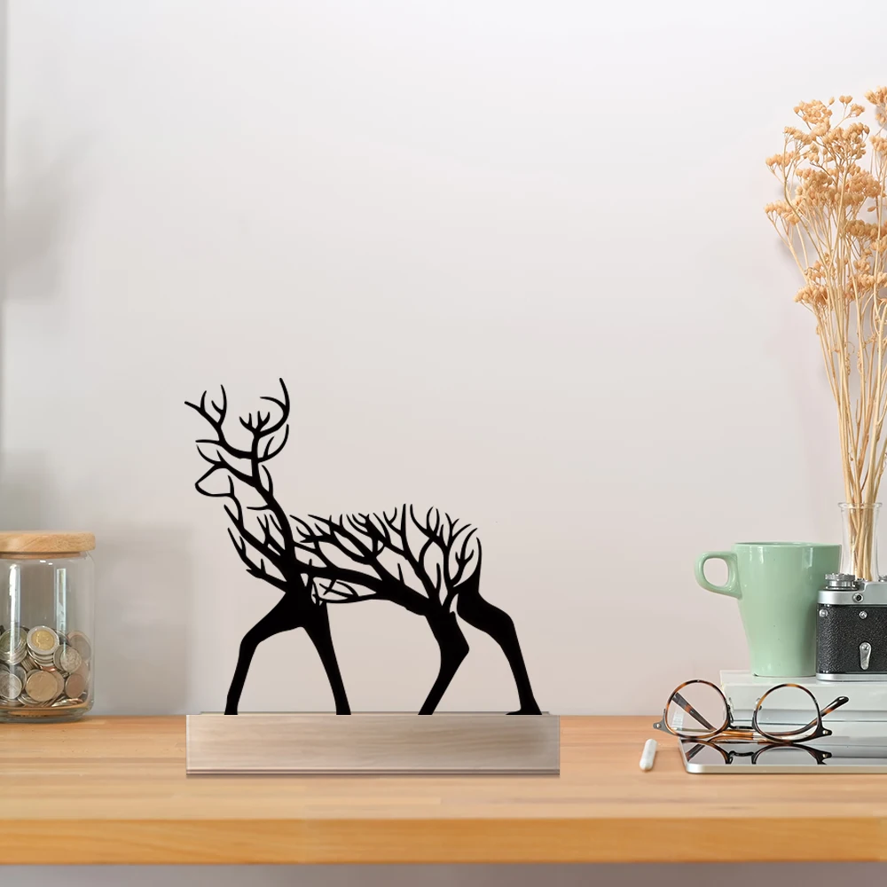 1 шт., металлический настенный декор с узором оленя, современный настенный декор, геометрическое настенное искусство, вертикальное черное металлическое настенное искусство - место для ванной комнаты
1 шт., металлический настенный декор с узором оленя, современный настенный декор, геометрическое настенное искусство, вертикальное черное металлическое настенное искусство - место для ванной комнаты